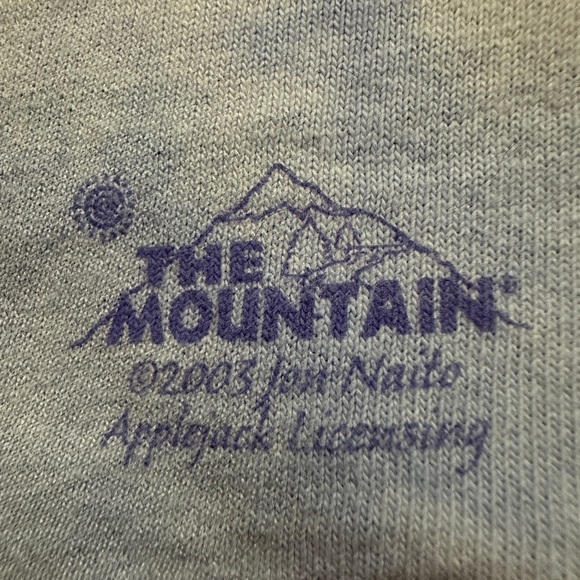 The Mountain Pale Purple Tie Dye White Wolves Cotton Tee Shirt Medium 2003 Naito - Picture 15 of 16